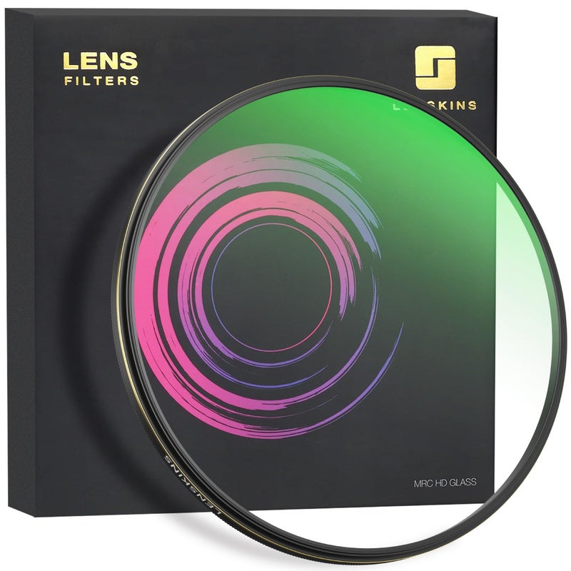 LENSKINS 82mm UV Protective Filter, 28-Layer Multi-Resistant Nano Coated, Ultra Slim, German Optics, Weather-Sealed, HD Clear Glass Ultra Violet Filter, Camera Lens Protector with Lens Cloth - Image 1